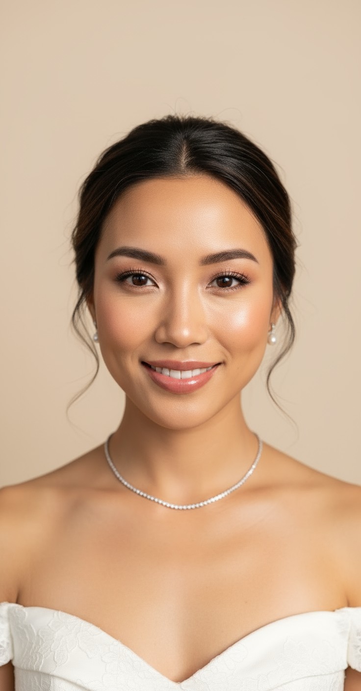 After Bridal Loose Updo